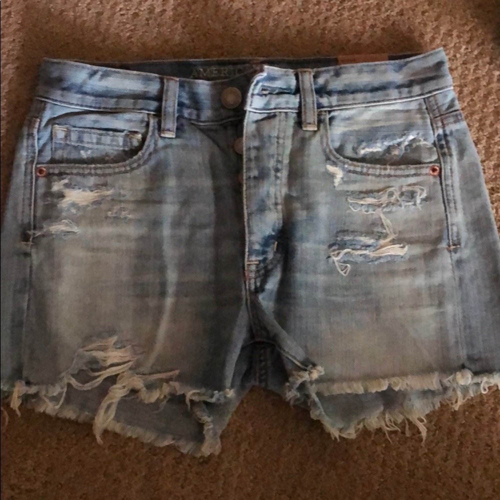 American Eagle boyfriend denim cut off shorts